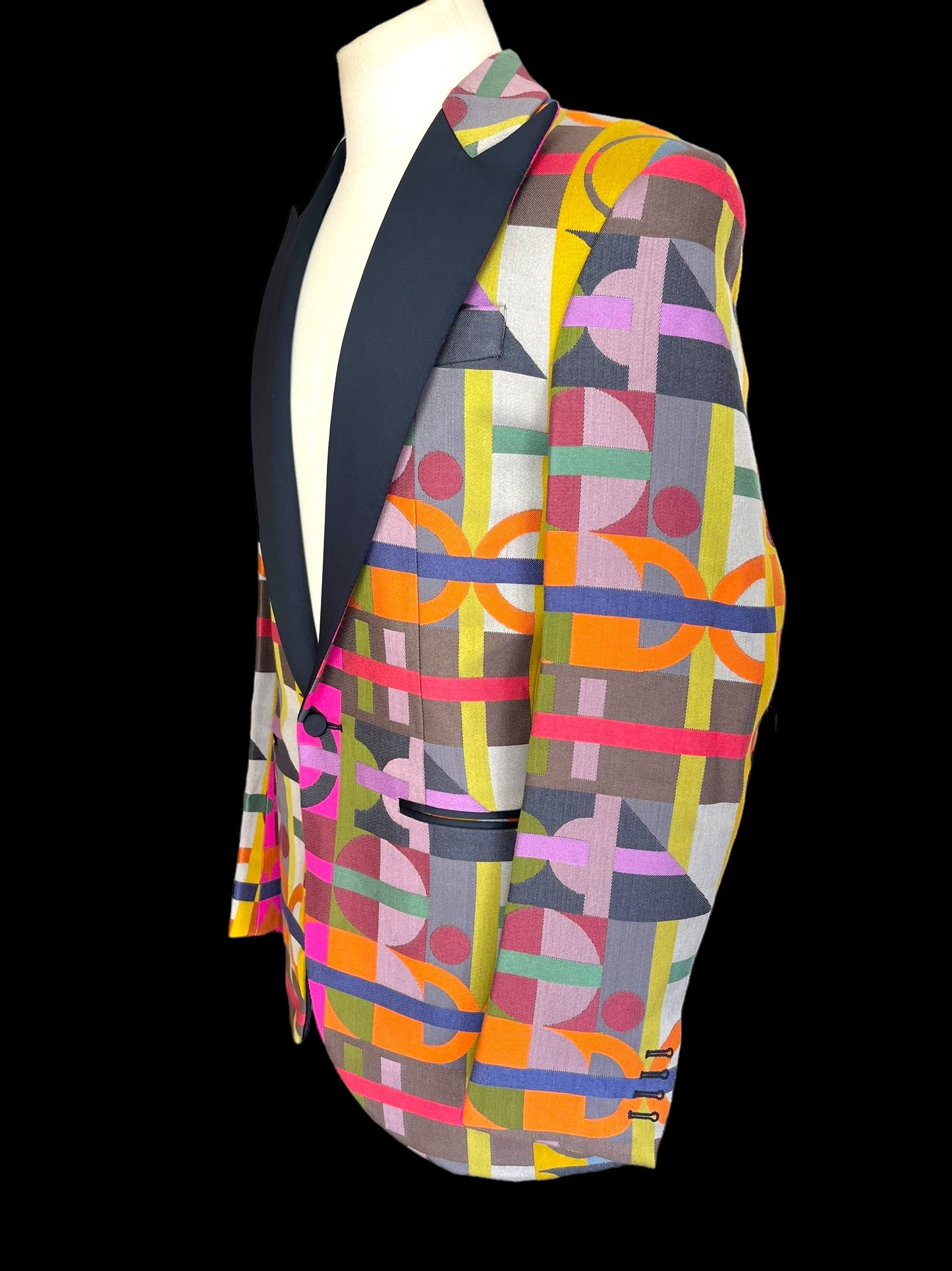 Bespoke Geometric Dinner Jacket Vibrant 40L