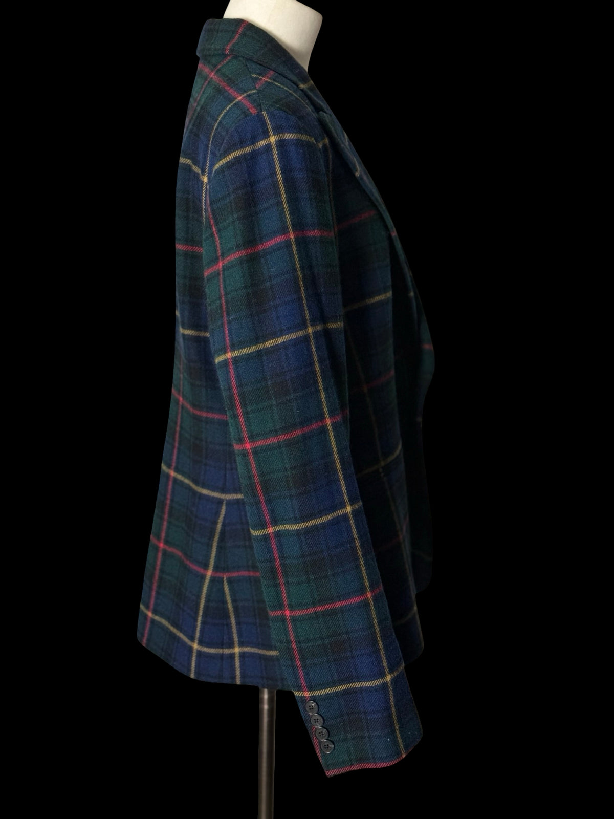 Women’s Polo Ralph Lauren Tartan Wool Blazer Sport Coat UK16 / US12 RRP £650