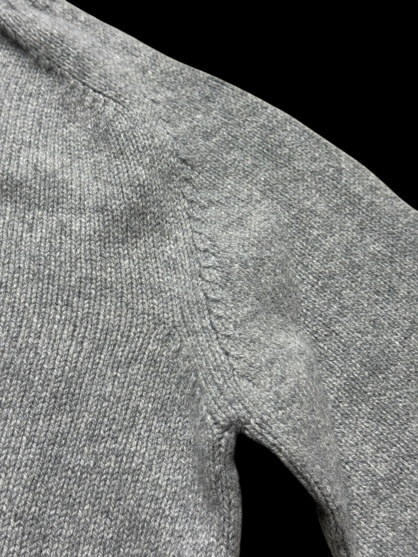 BNWT Malloch’s Linton Roll Neck Jumper Small Superfine Wool Grey RRP £185