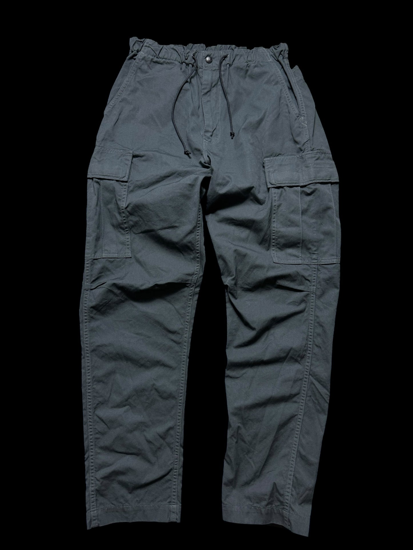 Men’s orSlow Easy Cargo Pants Grey Size Small