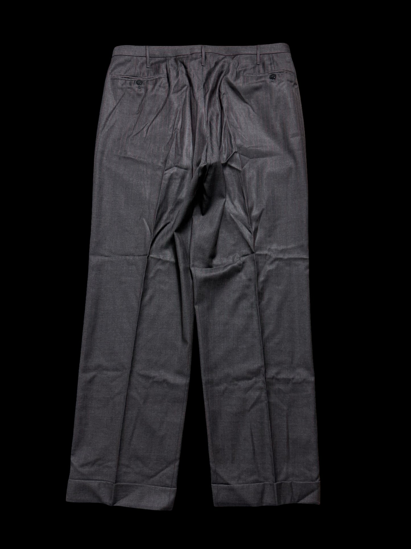 Bespoke Tommy Giulio Caraceni Grey Red Pinstripe Suit 42S/ W34” Sartorial