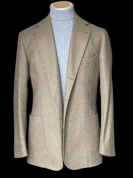 Natalino Tweed Sport Coat 52 UK42 Green 3 Roll 2 RRP £435