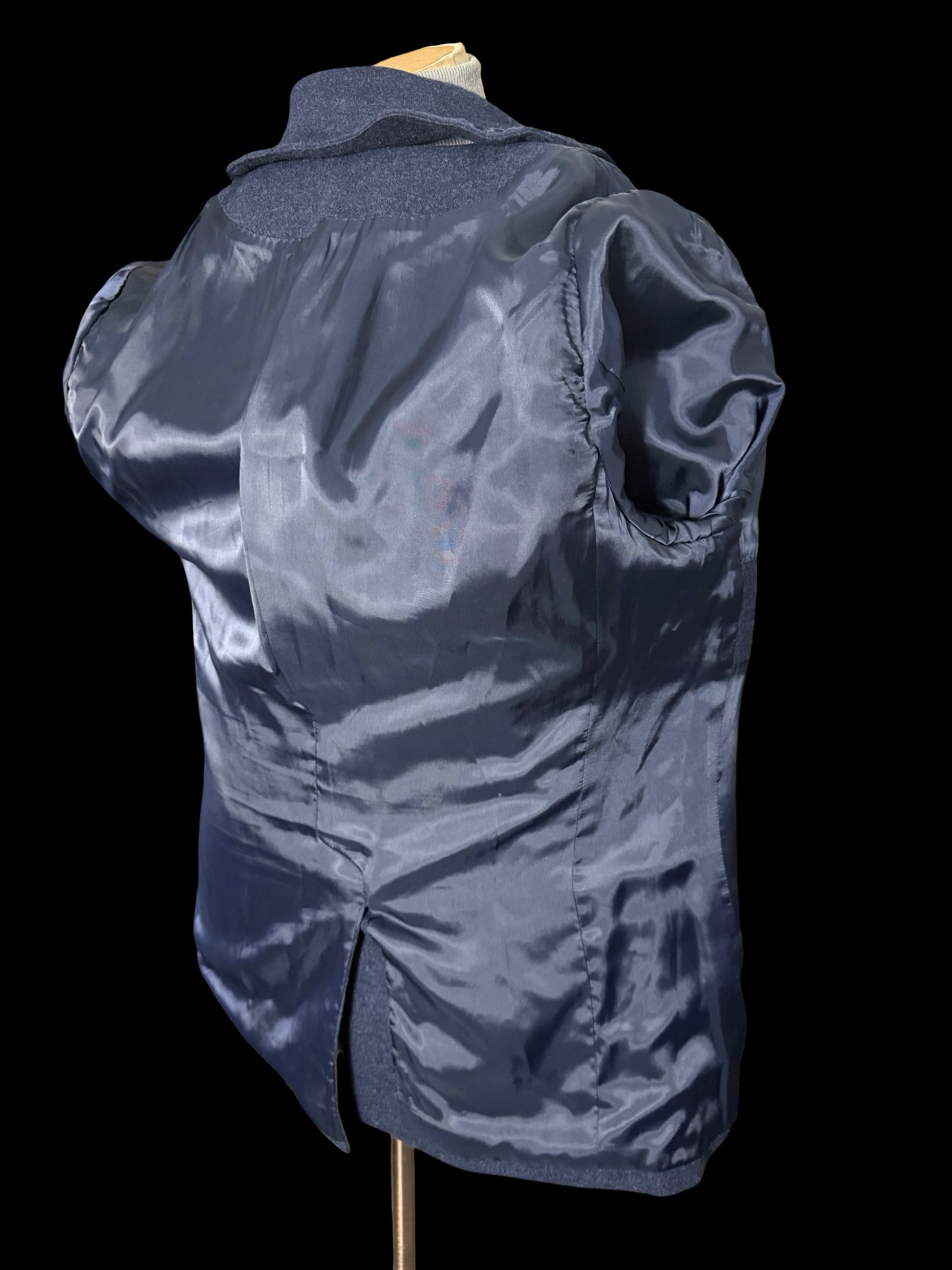 Barrington & Ayre Navy Drago Flannel Wool Jacket 38” Bib Insert RRP £995