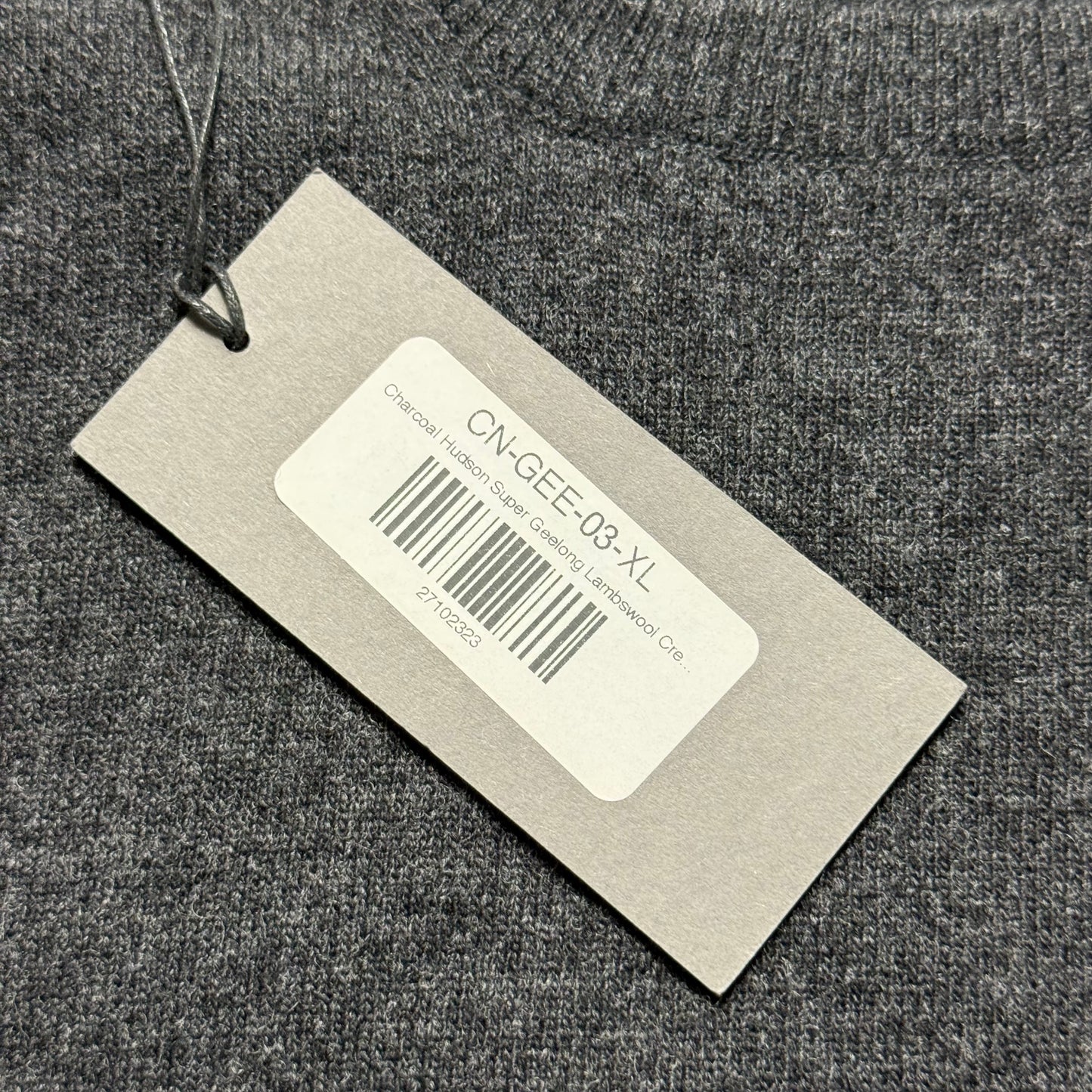 BNWT Malloch’s Hudson Crew Neck Jumper Size XL Super Geelong Wool RRP £245 Grey