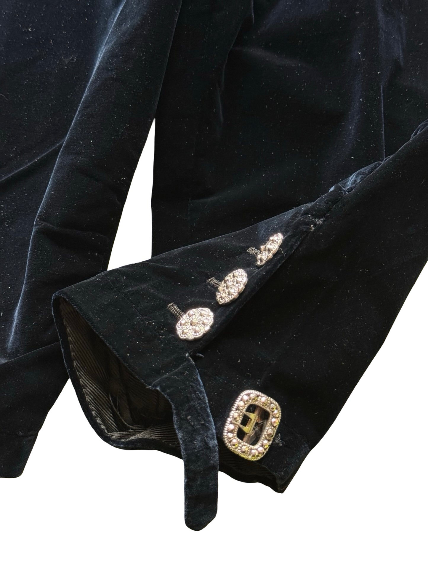 Bespoke Hill Brothers Edwardian Midnight Blue Velvet Court Suit 36” / W32”