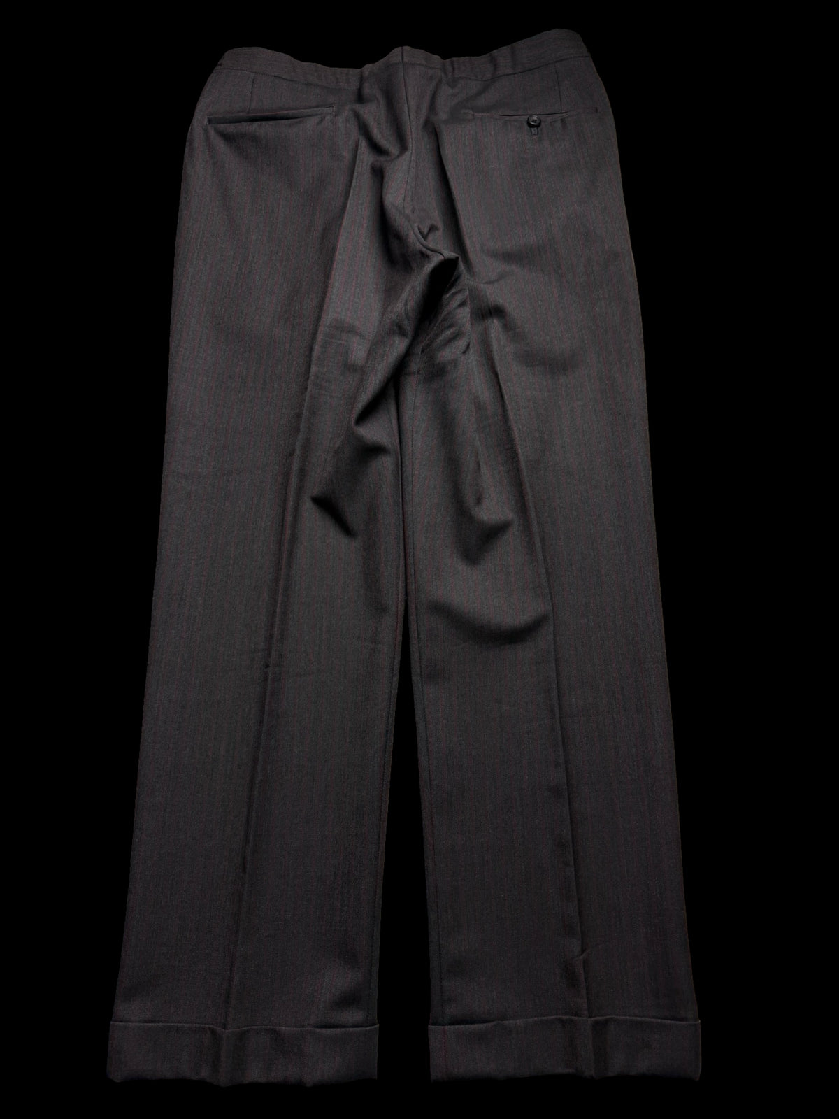 Bespoke Sims & Macdonald Savile Row Double Breasted Suit 38S / W34S Grey Pinstripe