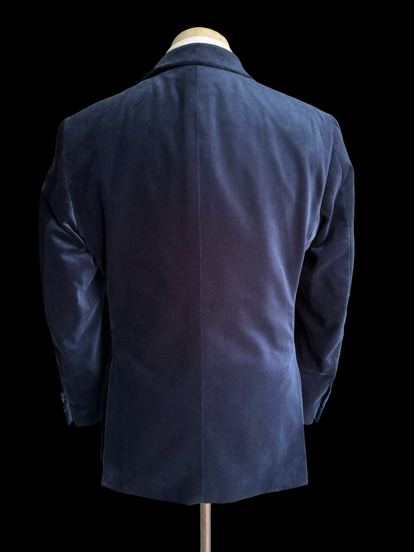 BNWT Barrington & Ayre Navy Blue Velvet Jacket 42R RRP £395 Brisbane Moss