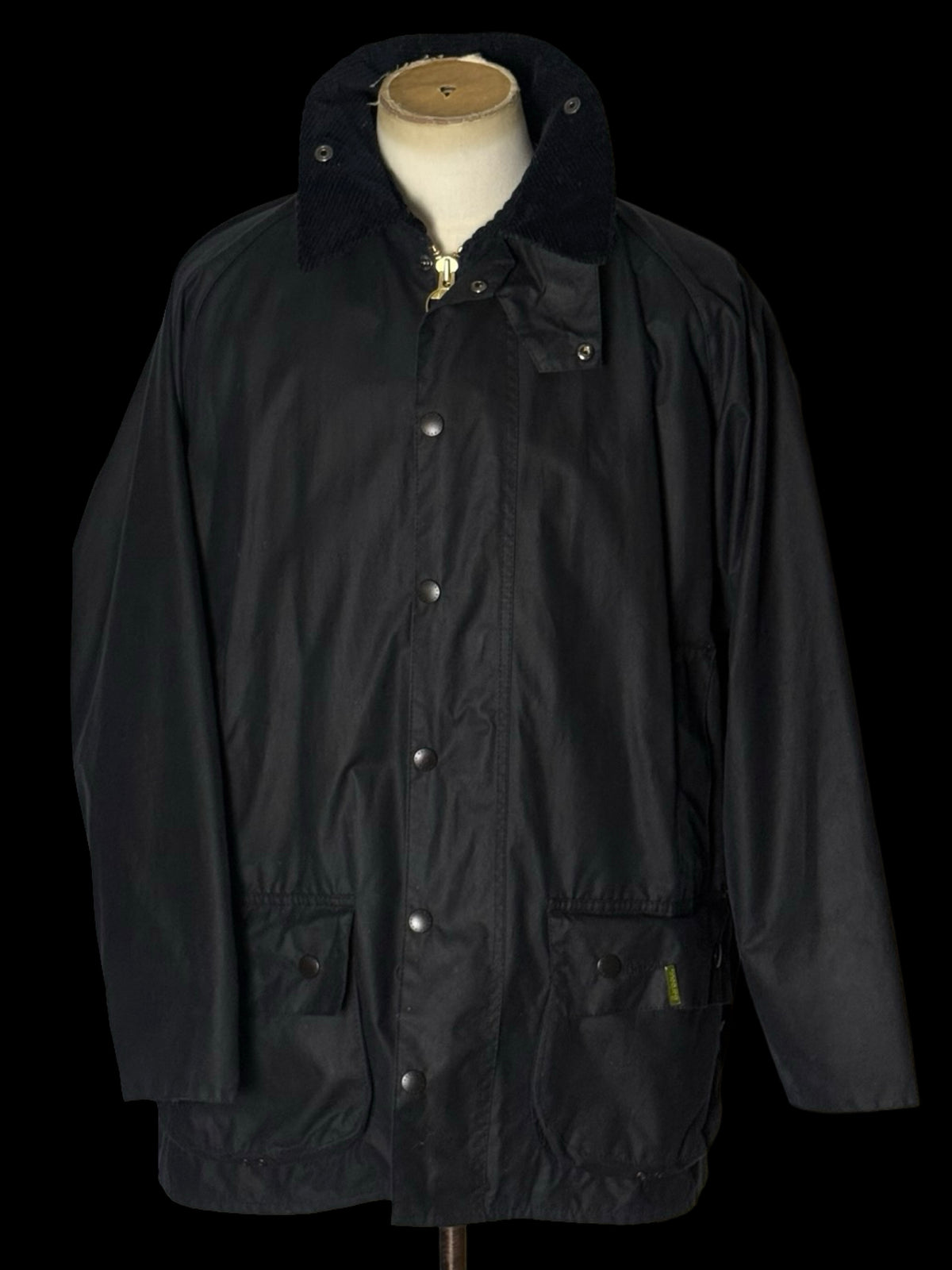 Men’s Barbour Beaufort Wax Jacket & Gilet Size 46” Dark Navy Blue