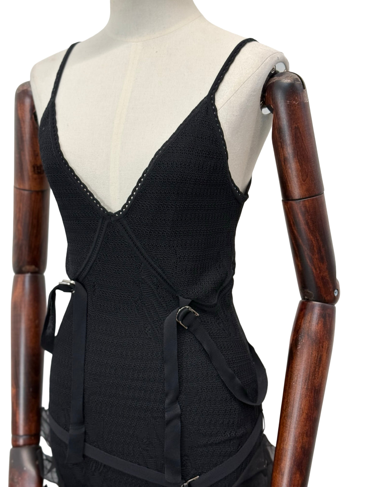Christian Dior John Galliano 2003 ‘Tough Chic’ Evening Dress UK14 F42 US10