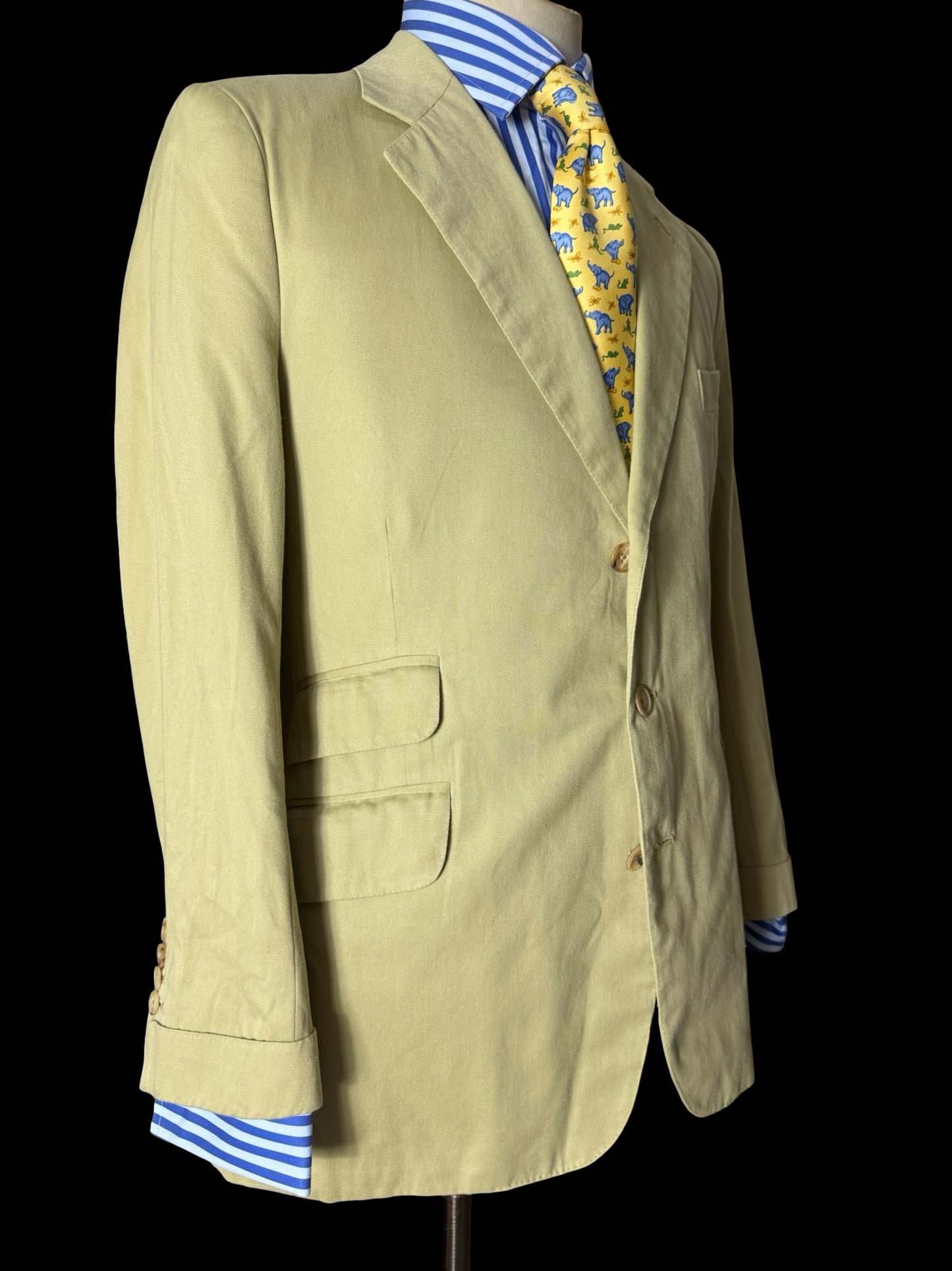 Bespoke Jones Chalk Dawson Meyer Mortimer Gabardine Twill Suit 37S / W32-34S