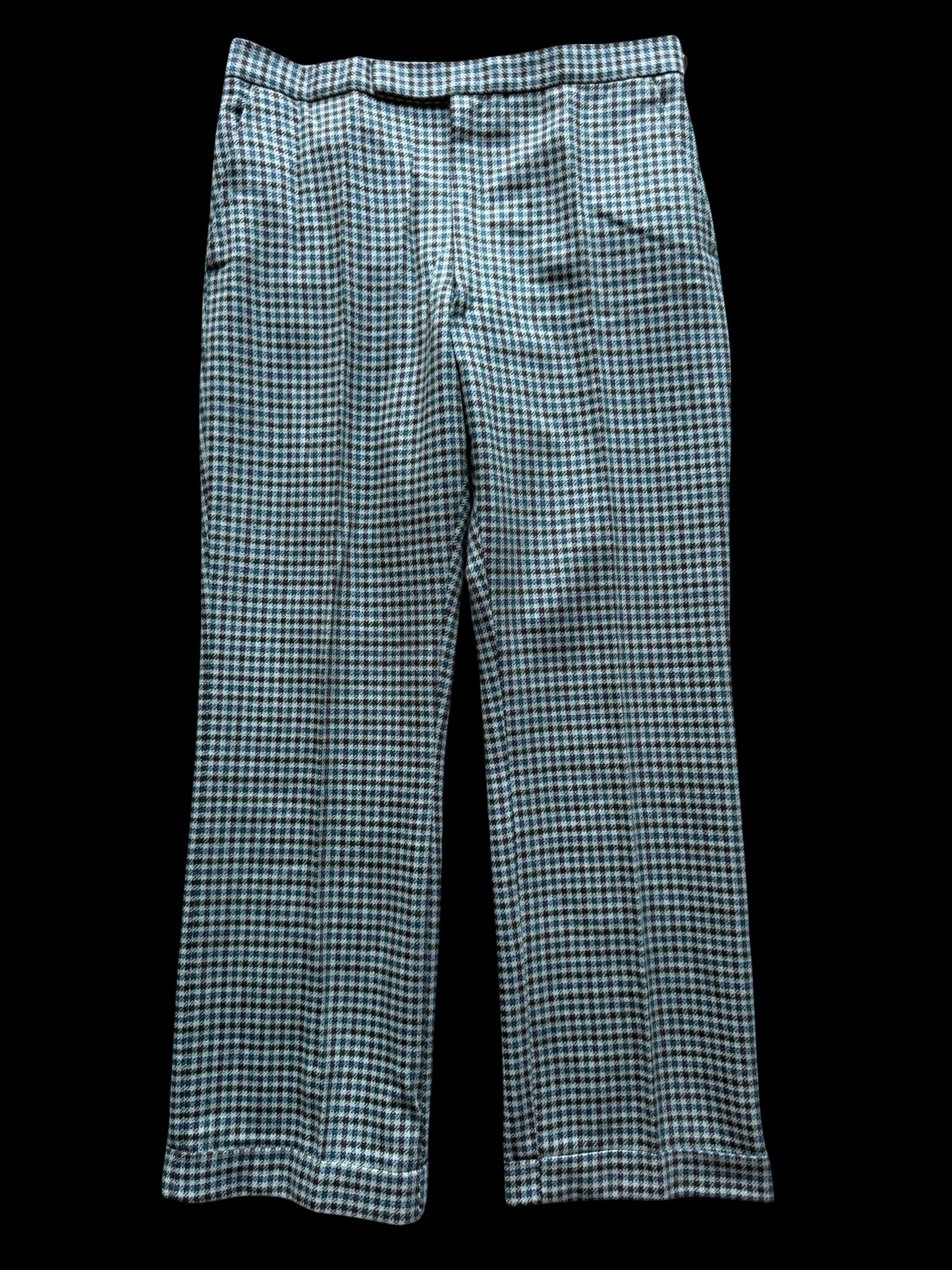 Vintage Bespoke 3 Piece Tweed Suit 40L / W34” Gun Club Check Scottish Tweed