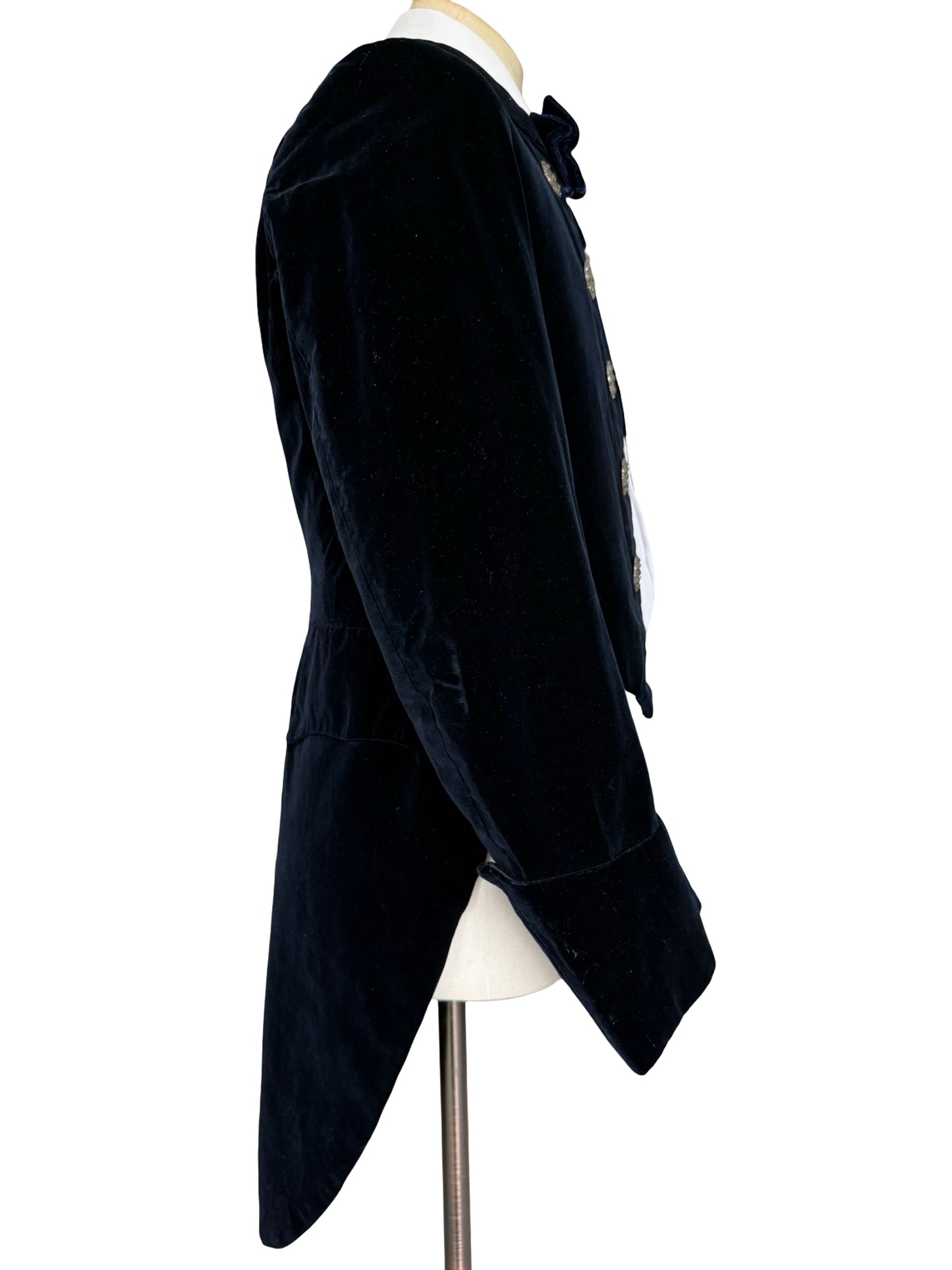 Bespoke Hill Brothers Edwardian Midnight Blue Velvet Court Suit 36” / W32”