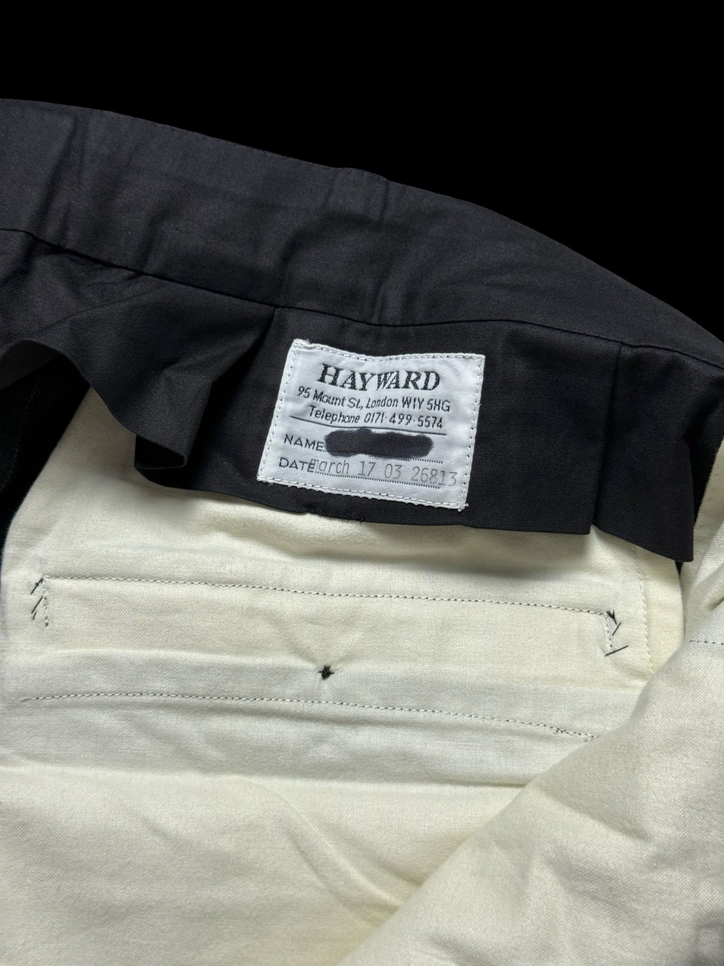 Bespoke Hayward Dark Grey Pinstripe Suit 43R/ W36R Savile Row 2 Btn