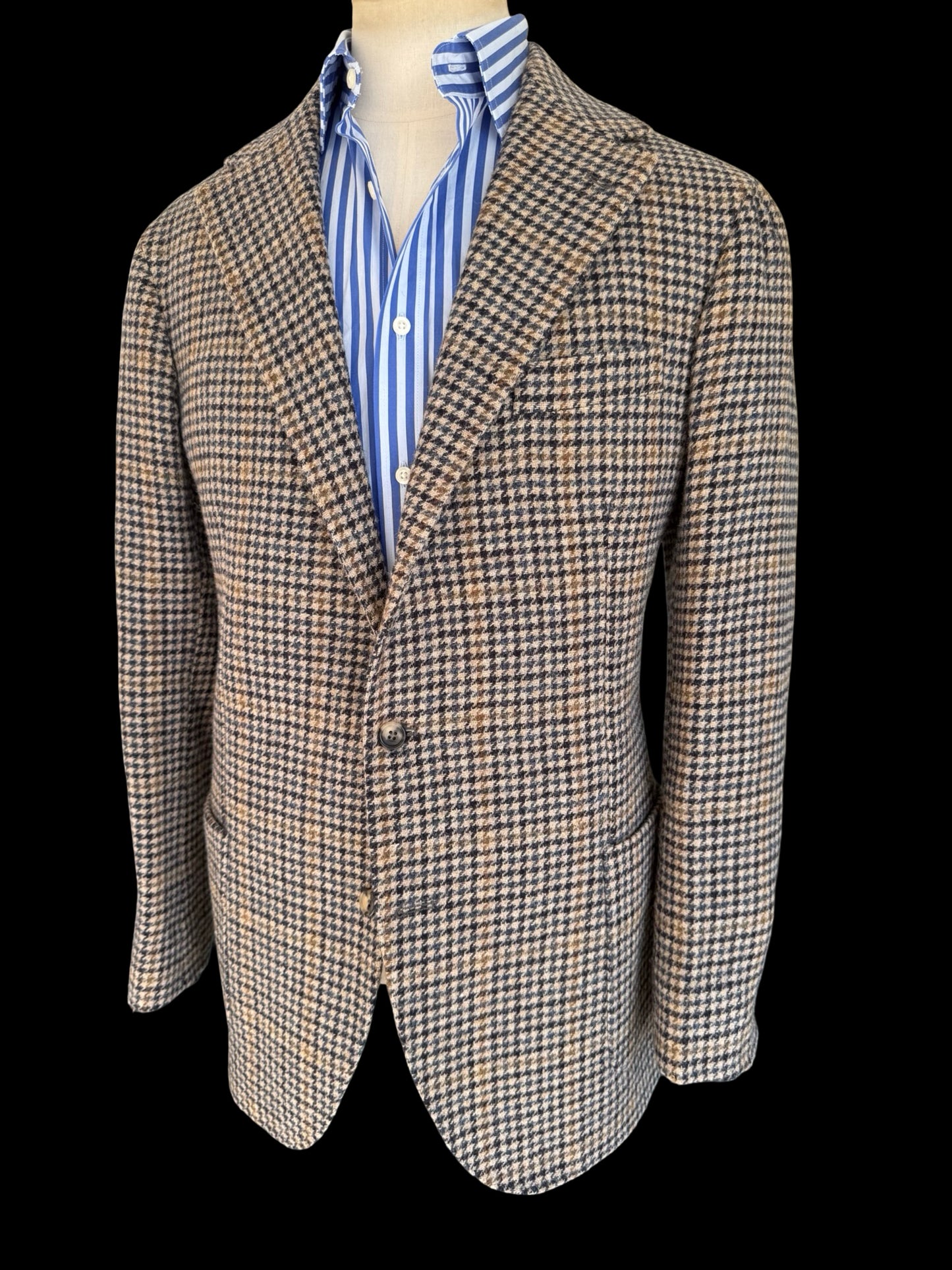 Natalino Houndstooth Check Wool Tweed Sport Jacket 44R RRP £480