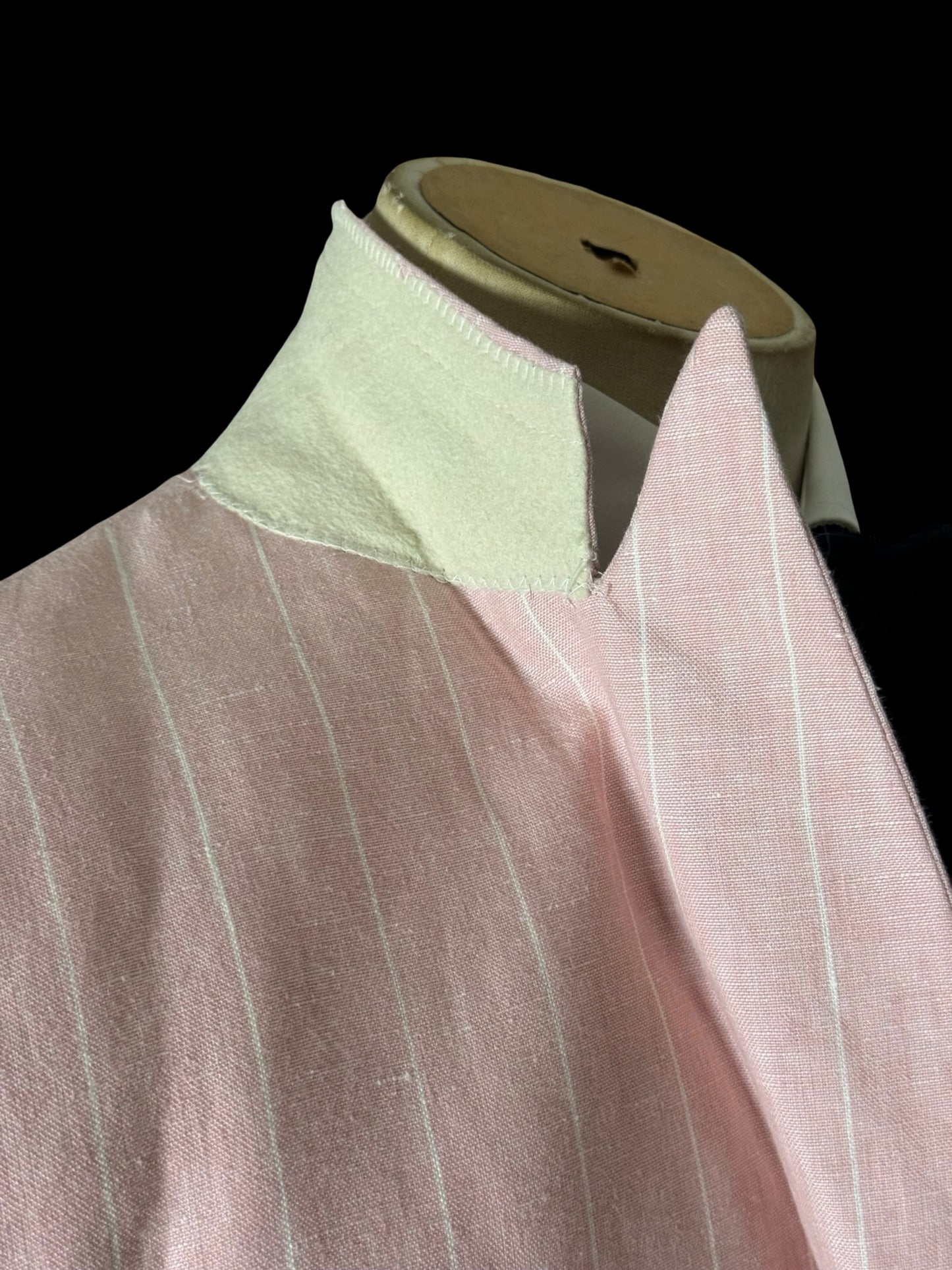 Brooks Brothers X Gatsby Pink Linen Pinstripe Suit 42R / W36R Made In USA Rare