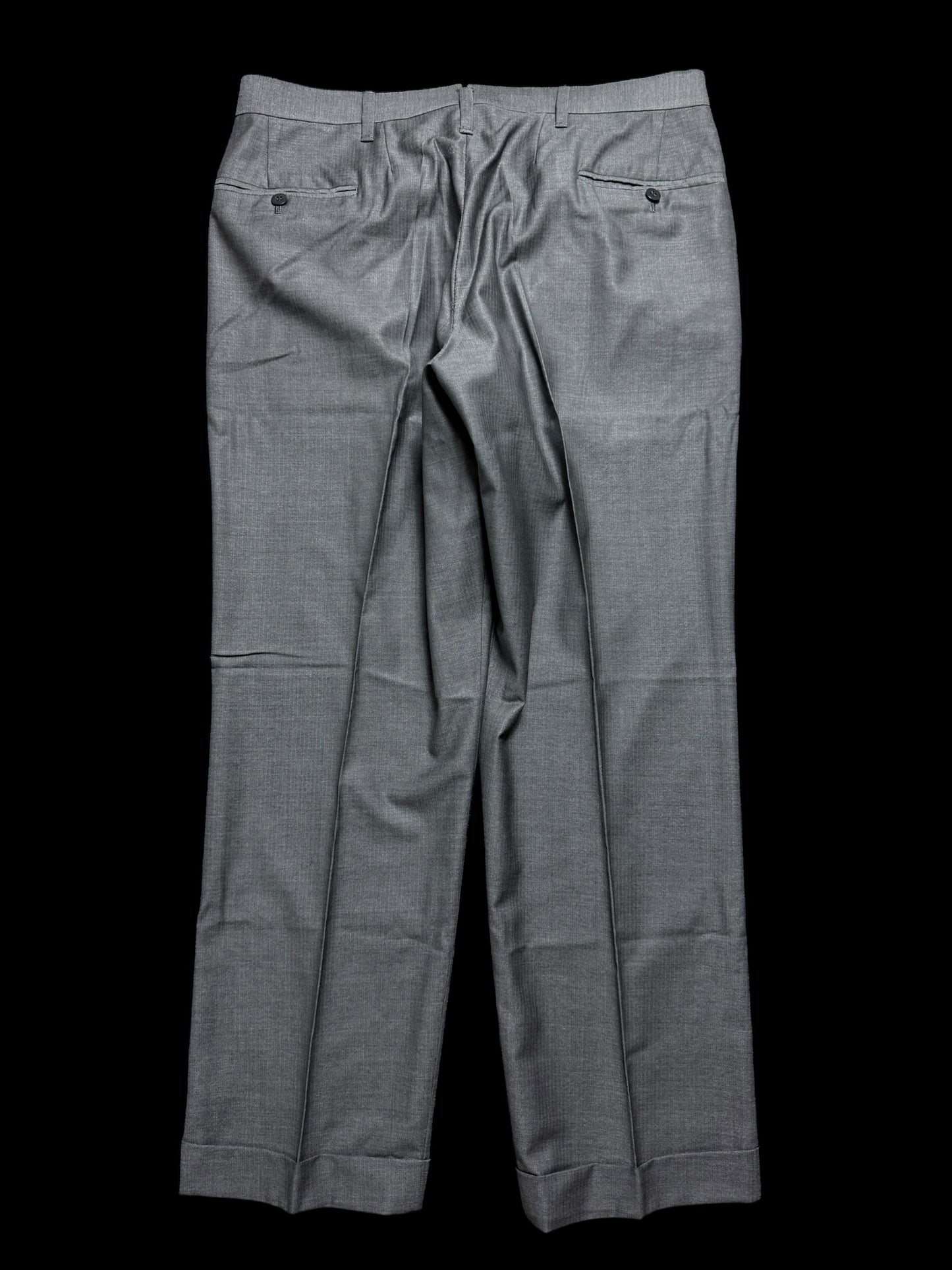 Bespoke Tommy Giulio Caraceni Grey Herringbone Suit 41S/ W34” Lightweight Wool