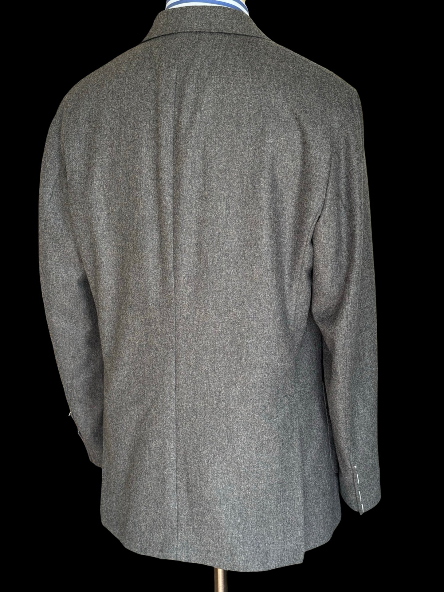 BNWT Natalino Double Breasted Mid Grey Flannel Sport Jacket 44L RRP £525