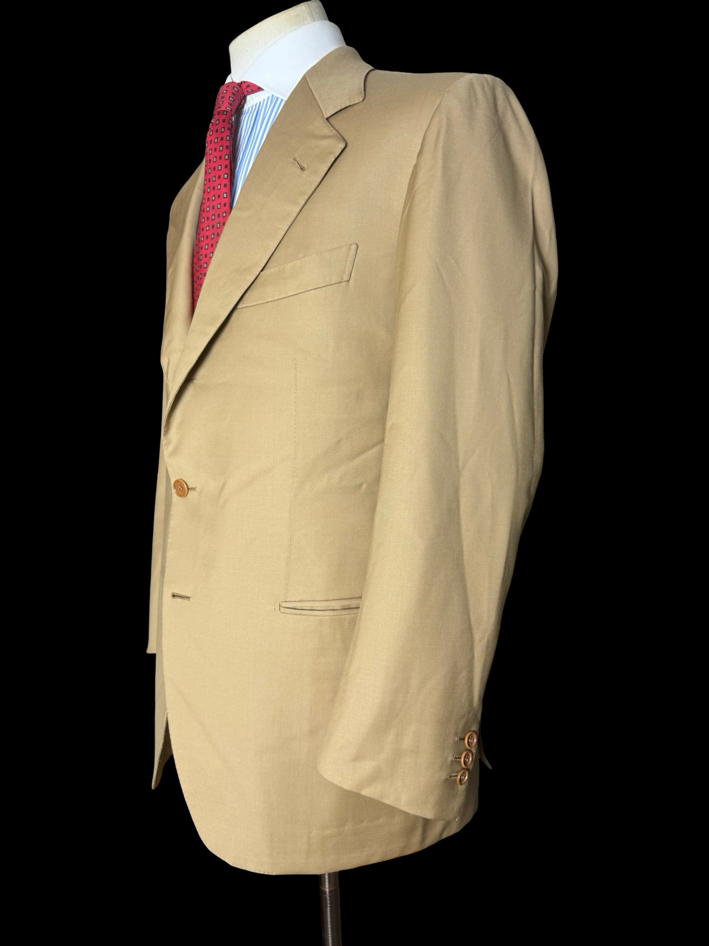 Bespoke Tommy Giulio Caraceni Tan Brown Suit 41S/ W34” 2 Roll 3