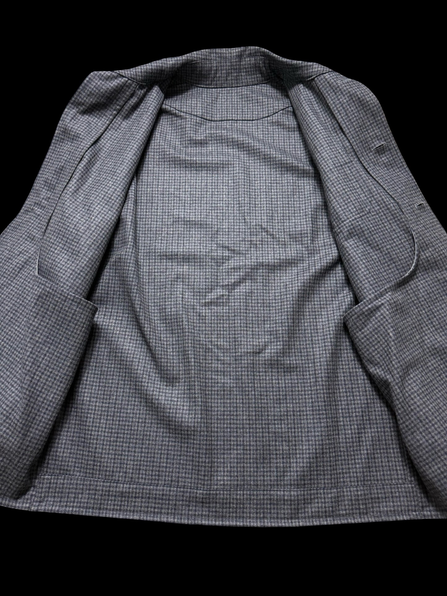 Barrington & Ayre Fox Brothers Flannel Chore Jacket 38” Gingham Check Grey Navy RRP £695