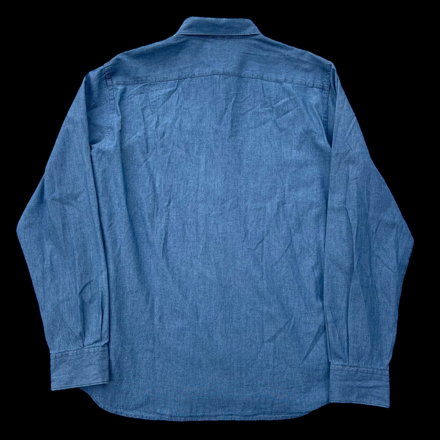 Mens Aspesi Chambray Shirt 17.5”Blue