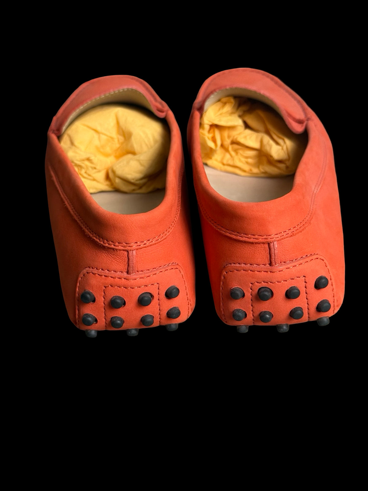 Women’s Tod’s Gammino Leather Driving Loafers Orange EU39.5 UK6.5