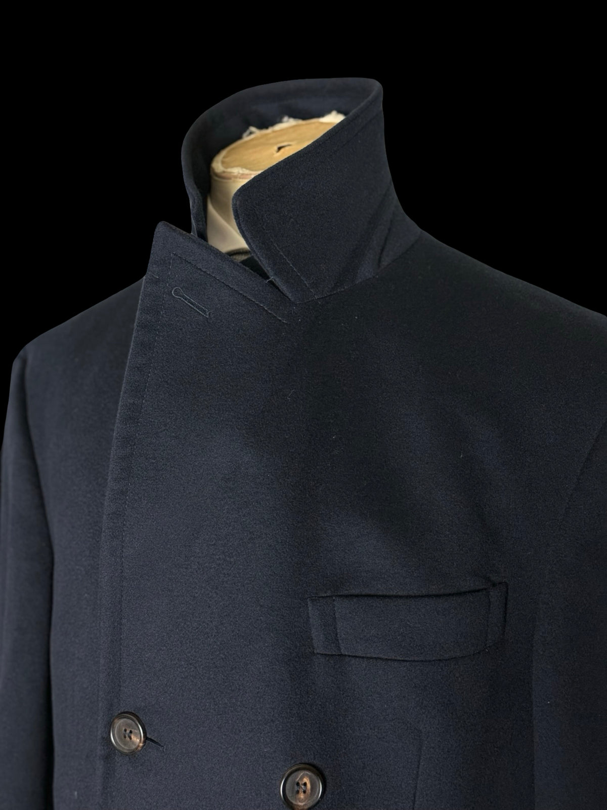 Men’s Brunello Cucinelli Pure Cashmere Double Breasted Overcoat Size IT54 UK44”