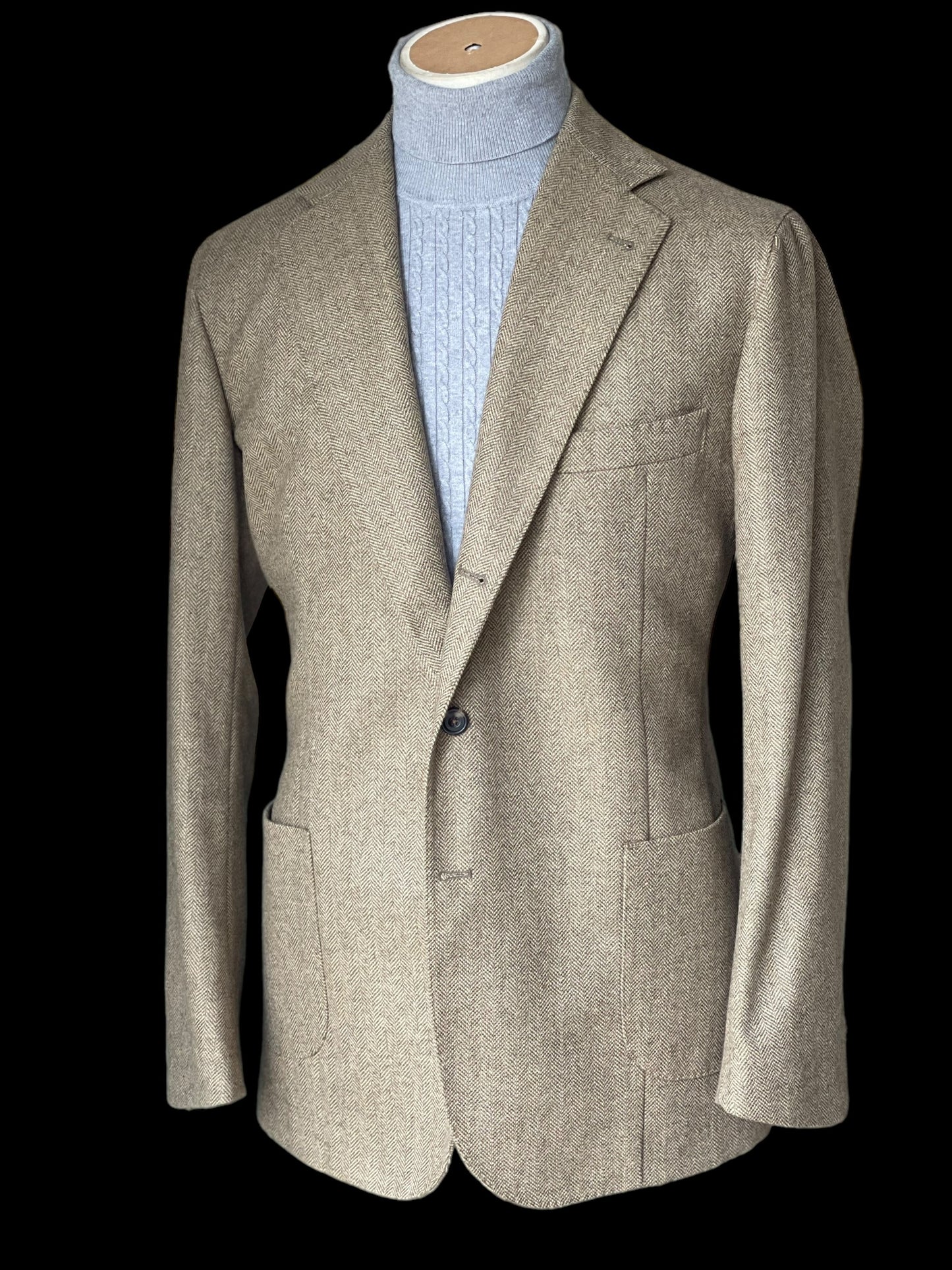 Natalino Tweed Sport Coat 52 UK42 Green 3 Roll 2 RRP £435