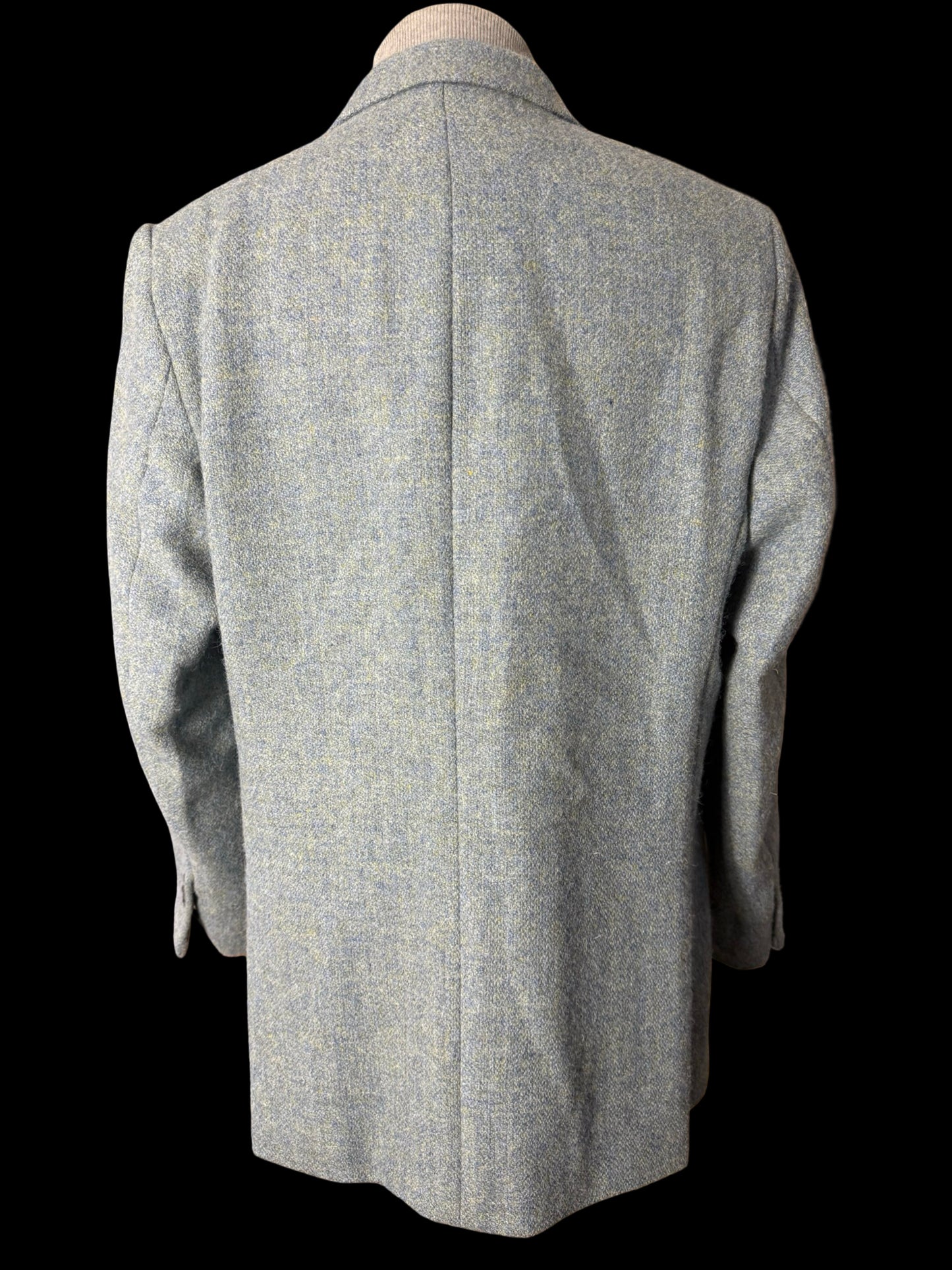 Bespoke Barrington & Ayre Heather Blue Harris Tweed Sport Coat 44L RRP £1095