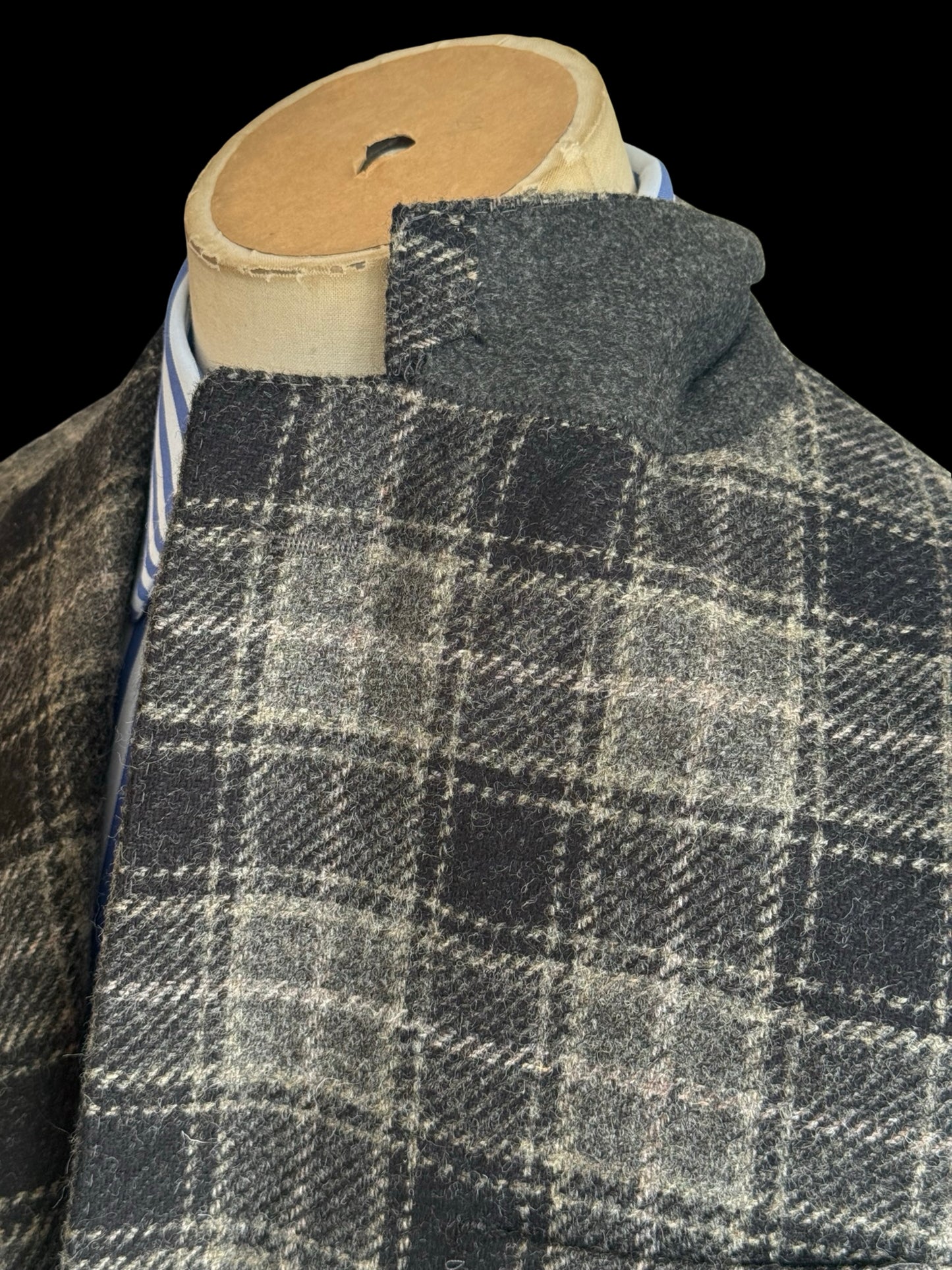 BNWT Natalino Check Tweed Sport Jacket 36R Moon Wool RRP £480