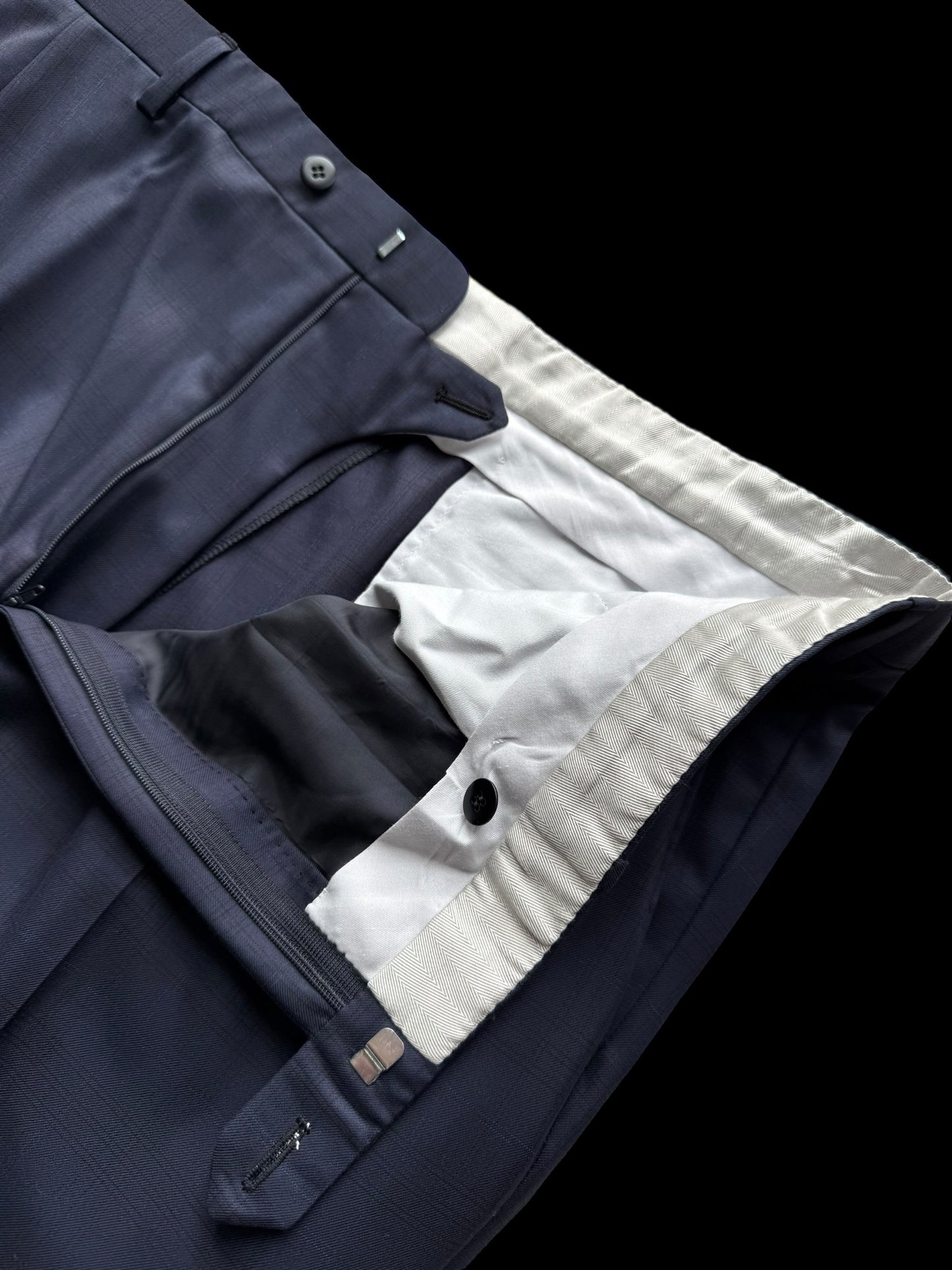Brioni Brunico Su Misura 3PC Suit Navy Blue S160s Wool Check 54L / W38 RRP £6000
