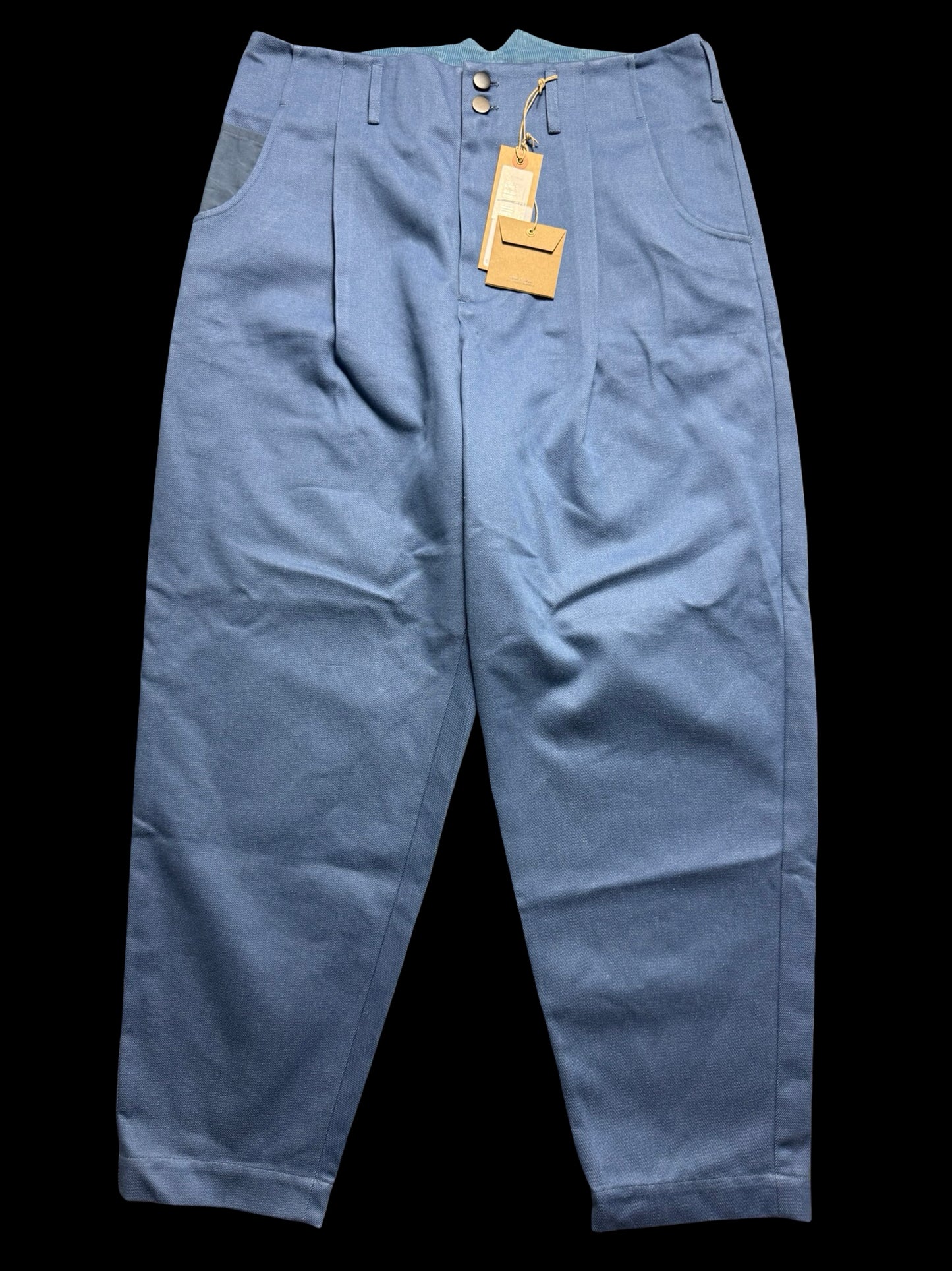 BNWT Men’s Nicholas Daley Pleated Western Trousers 32” Sky Blue Cinch RRP £435