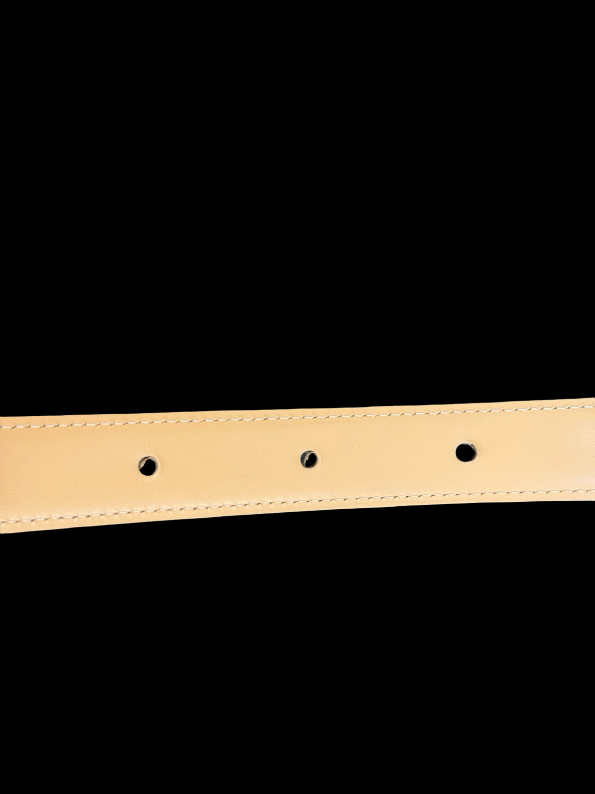 Women’s Cartier Love Thin Belt Size 32” Beige Leather Gold Hardware