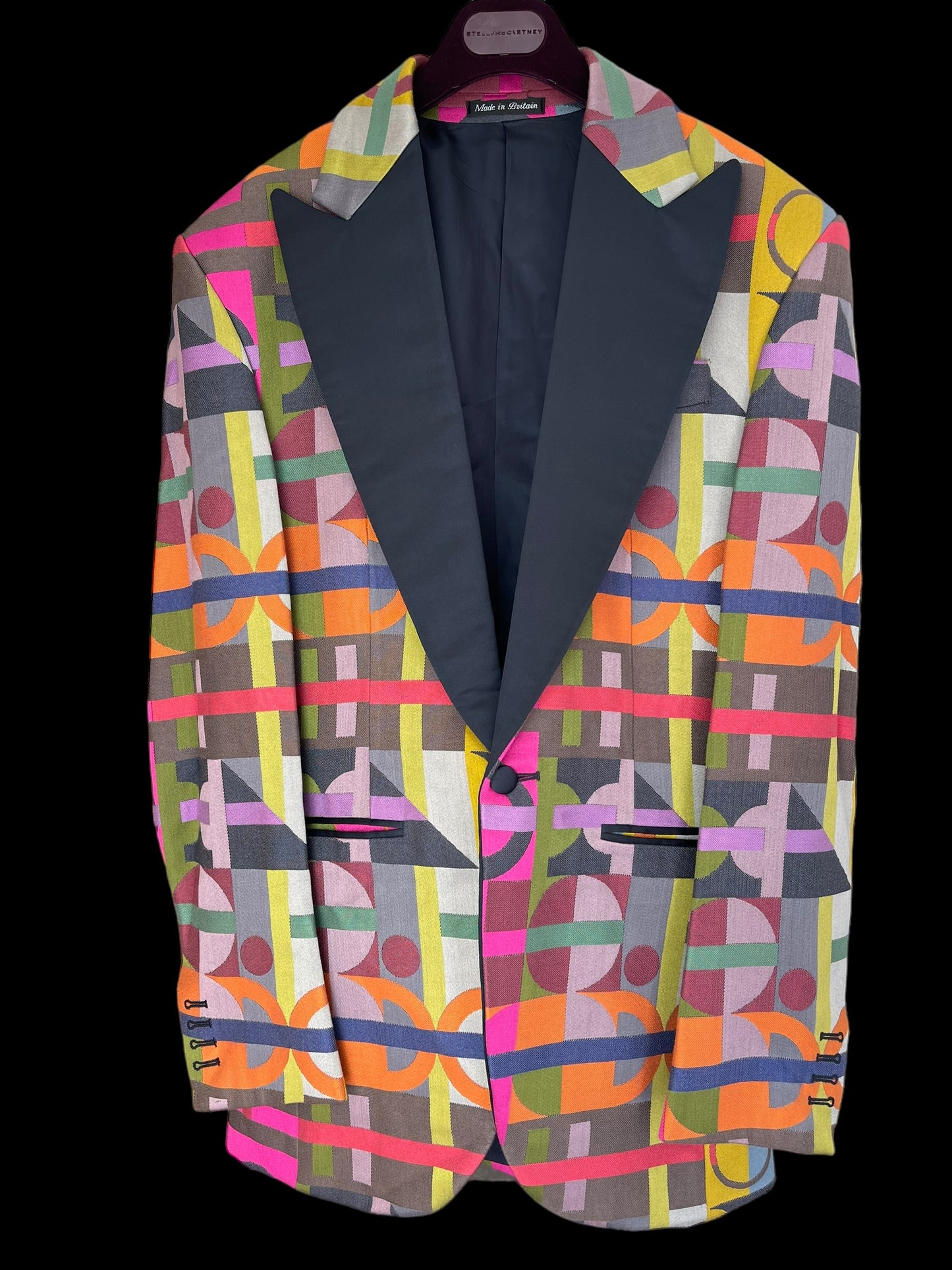 Bespoke Geometric Dinner Jacket Vibrant 40L