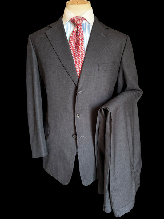 Gieves & Hawkes Bespoke Grey Suit 42R / W38” Savile Row 3 Button