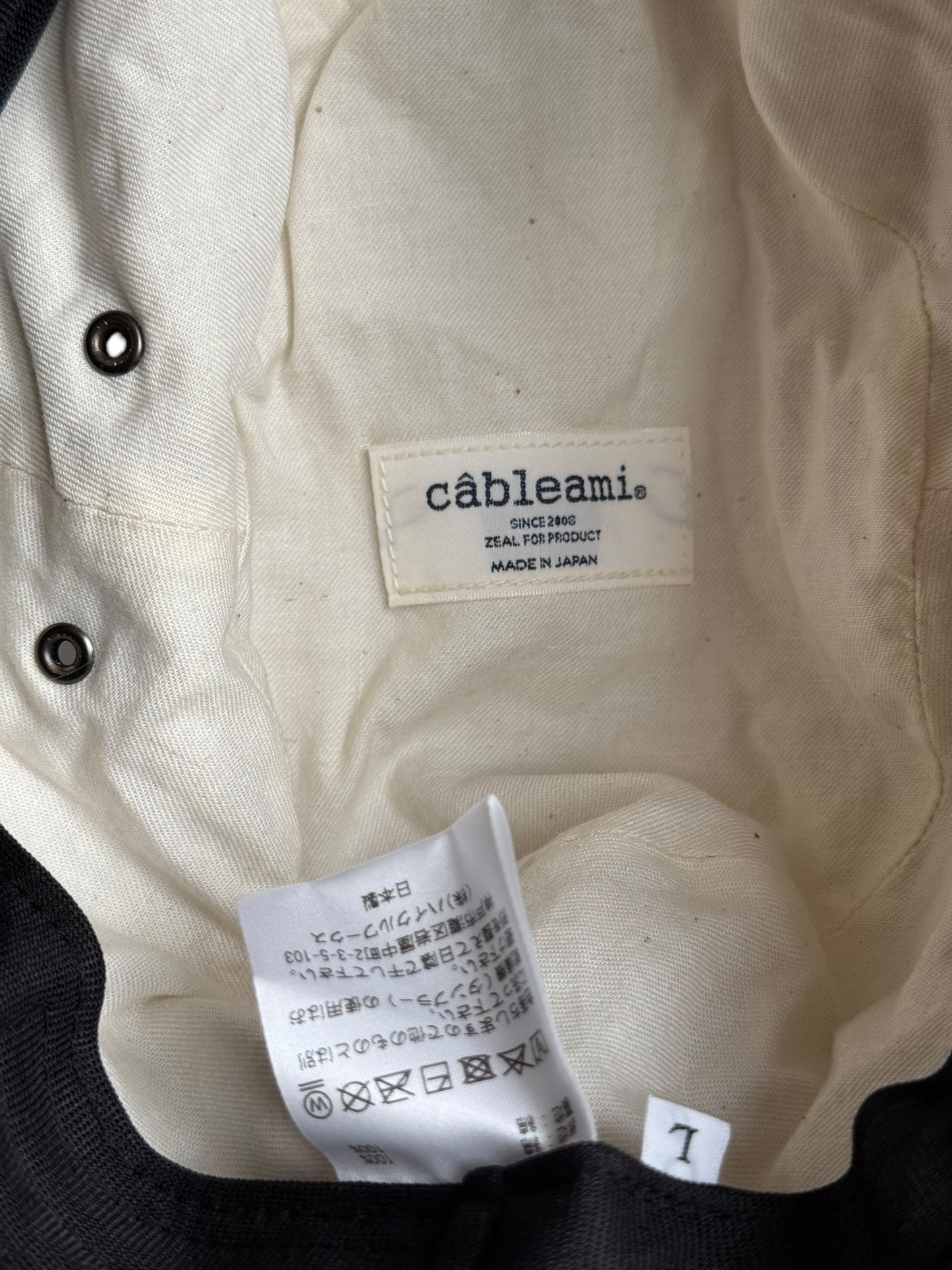 Cableami Pork Pie Bucket Hat Boonie Beige Cotton Chino RRP £125 Made In Japan