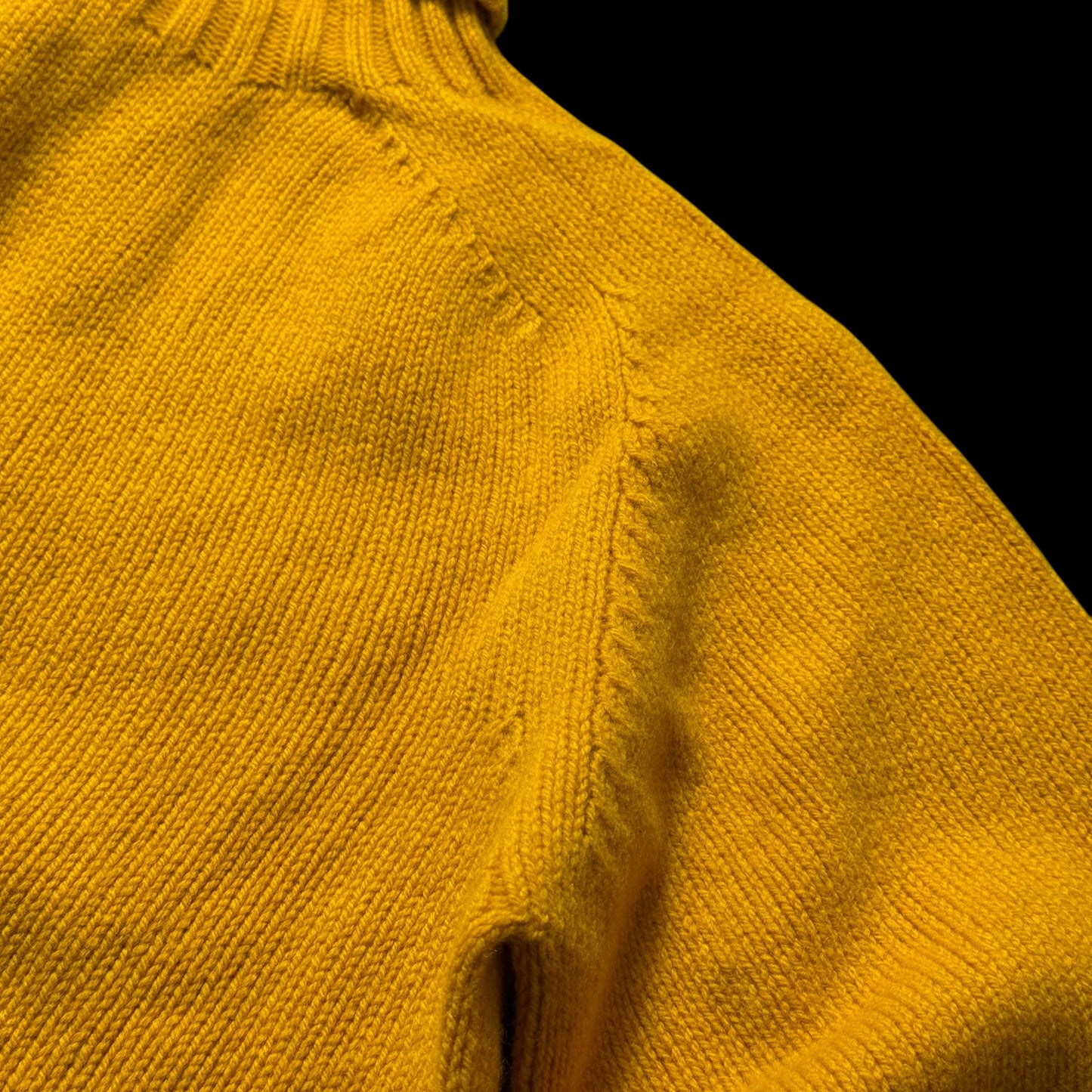BNWT Malloch’s Linton Roll Neck Jumper Small Superfine Wool Goldeneye Yellow RRP £185