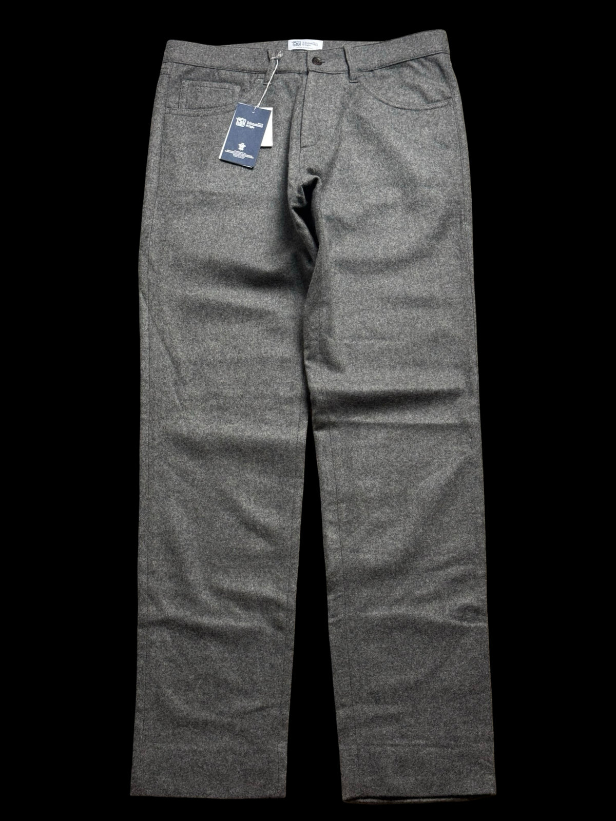 BNWT Men’s Johnstons Of Elgin Grey Flannel Jeans W30” Wool Cashmere RRP £295