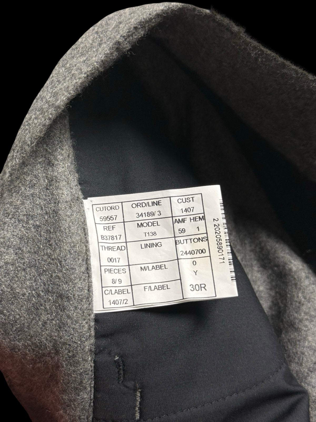 BNWT Men’s Johnstons Of Elgin Grey Flannel Jeans W30” Wool Cashmere RRP £295