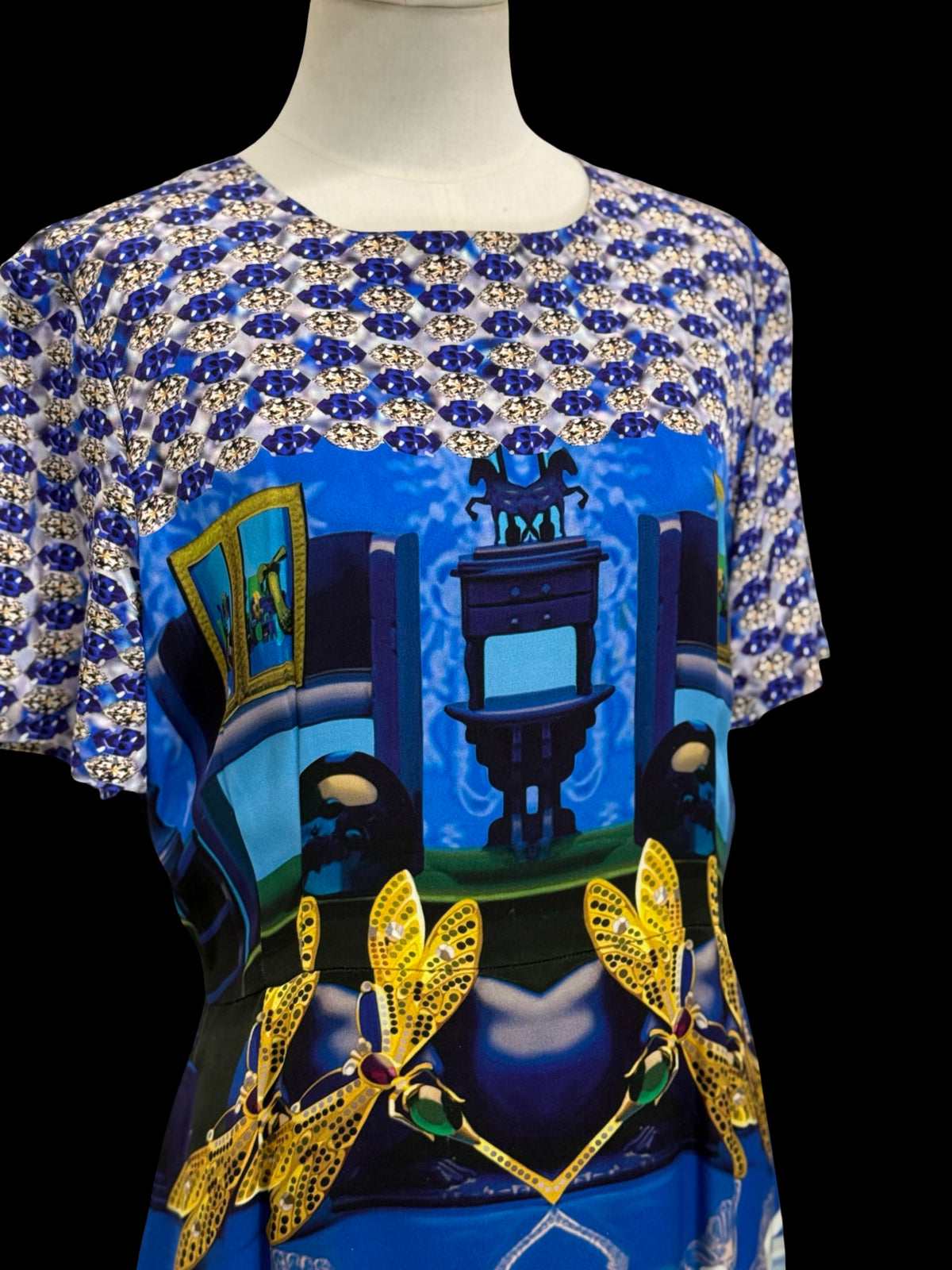 Mary Katrantzou Silk Dress UK14 SS 2011 Earthtone Collection RRP £1150