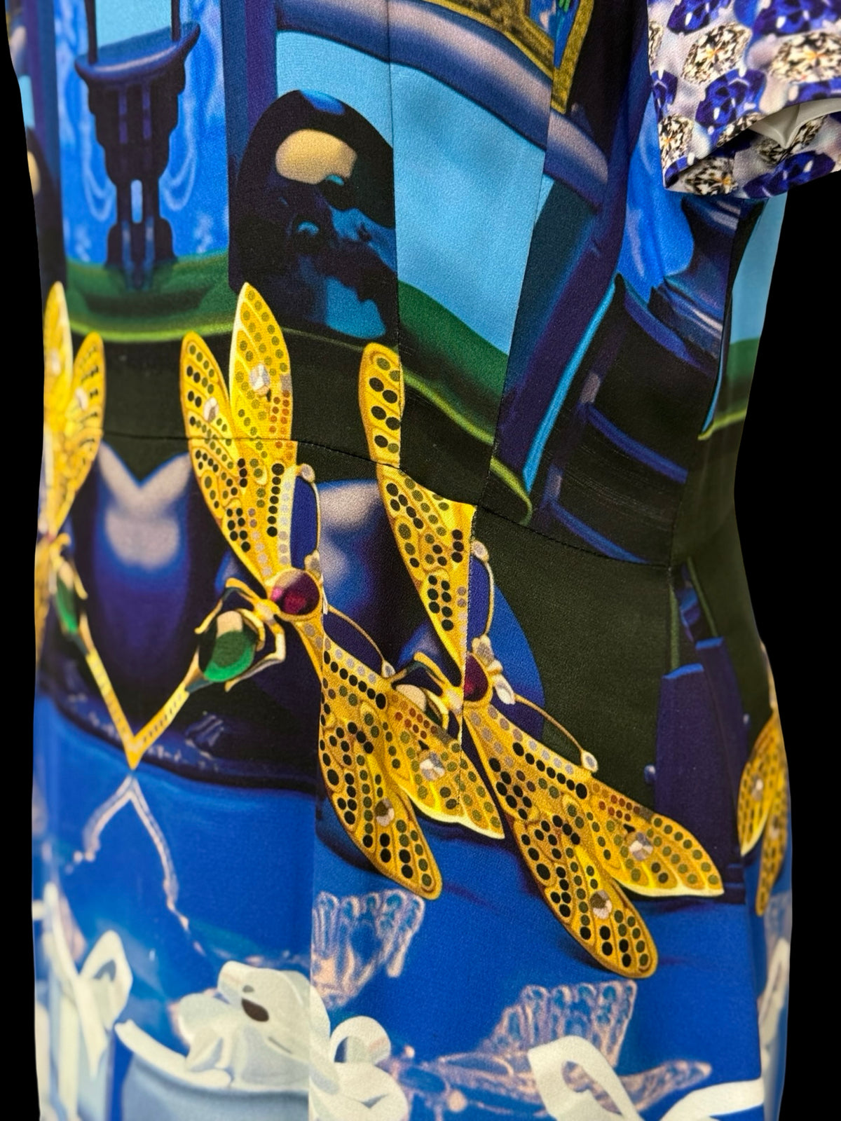 Mary Katrantzou Silk Dress UK14 SS 2011 Earthtone Collection RRP £1150