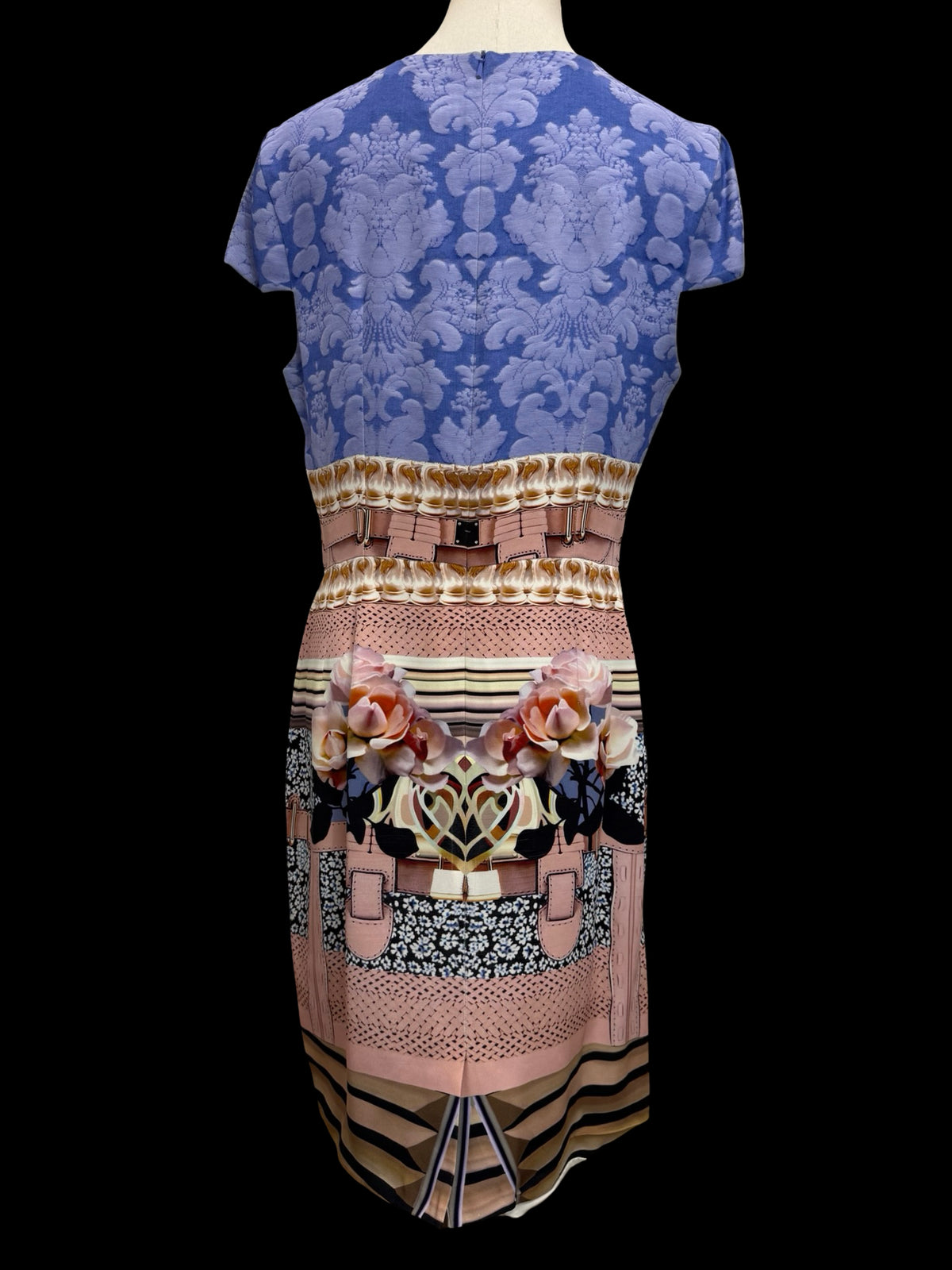 Mary Katrantzou Silk Dress UK14 SS 2011 Earthtone Collection RRP £1150