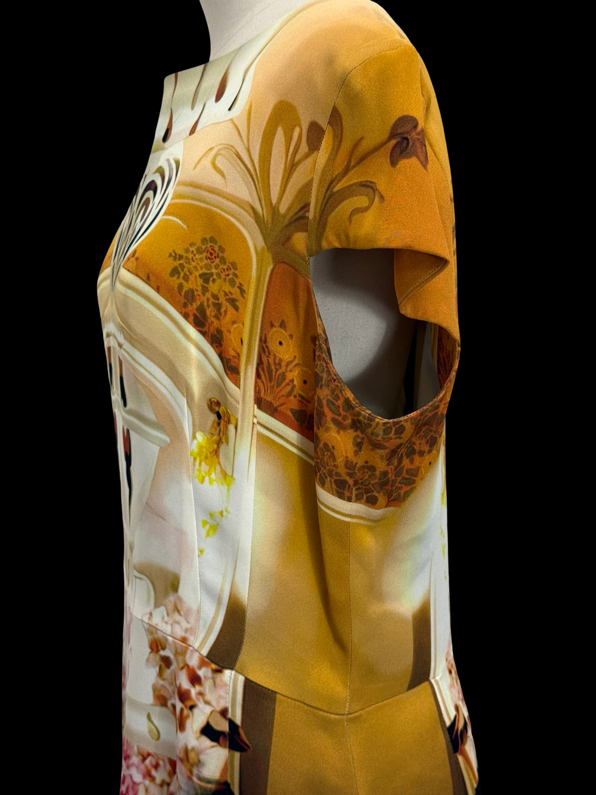 Mary Katrantzou Silk Dress UK14 SS 2011 Earthtone Collection RRP £1150