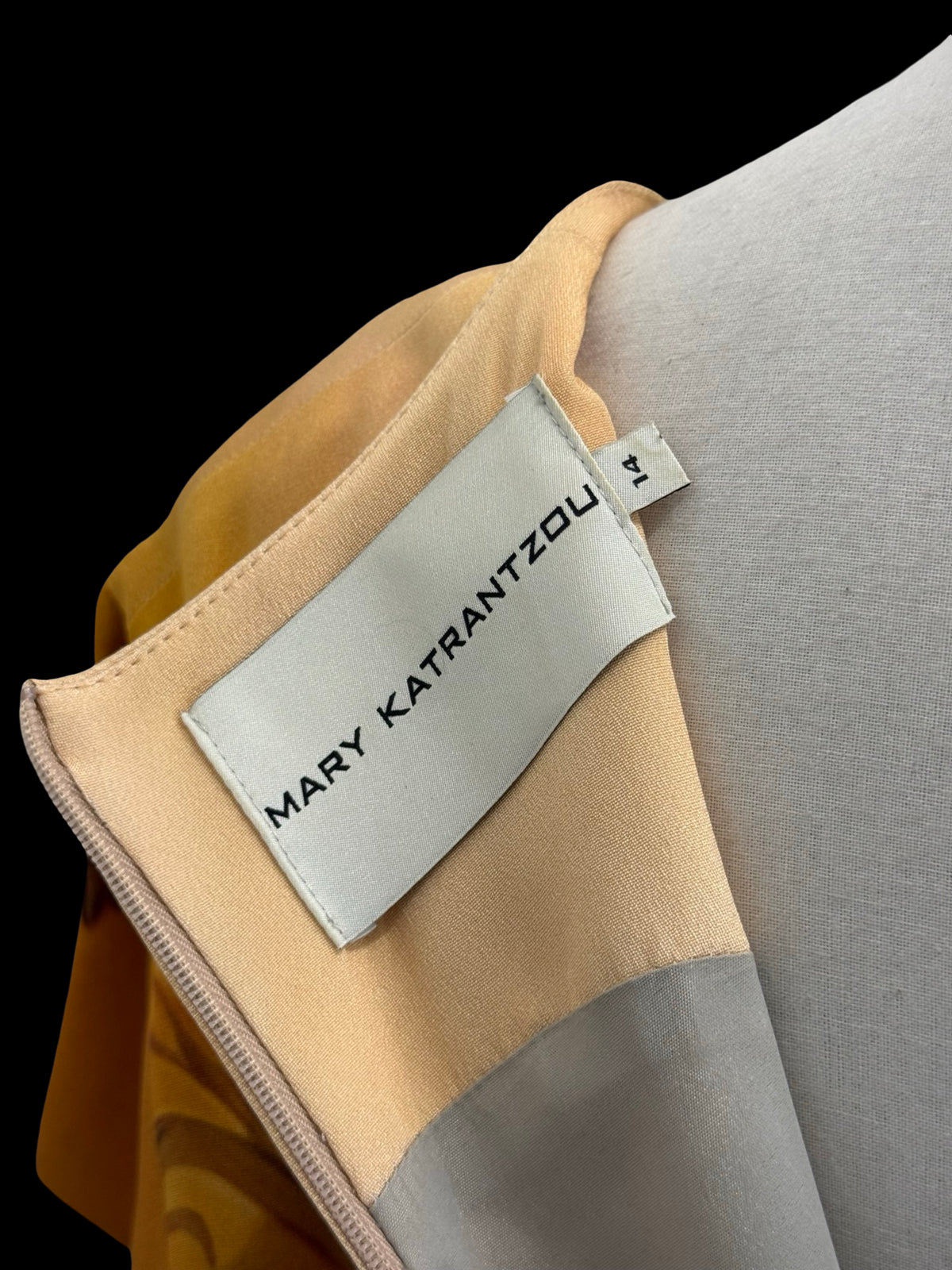 Mary Katrantzou Silk Dress UK14 SS 2011 Earthtone Collection RRP £1150