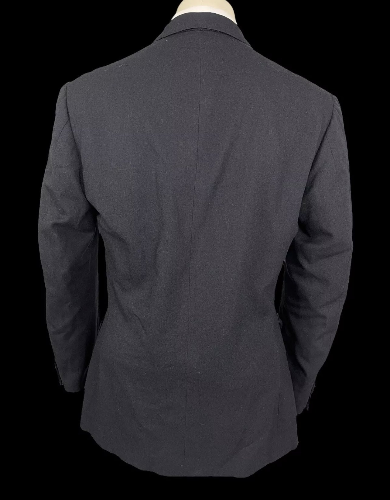 Aspers London Bespoke Tuxedo Jacket 42L Double Breasted Navy Peak Lapels